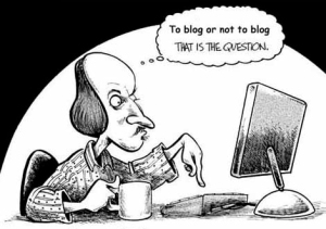 To Blog or Not to Blog Cartoon