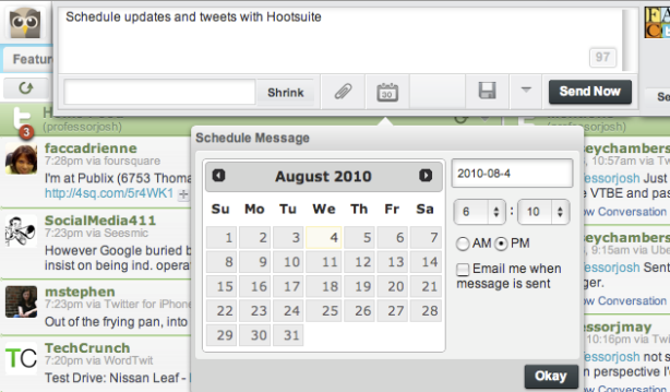 Schedule with Hootsuite