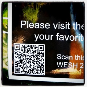 Close up of QR Code at the Zoo