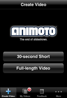 animoto iphone